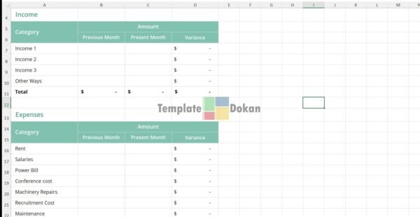 Simple Budget Template
